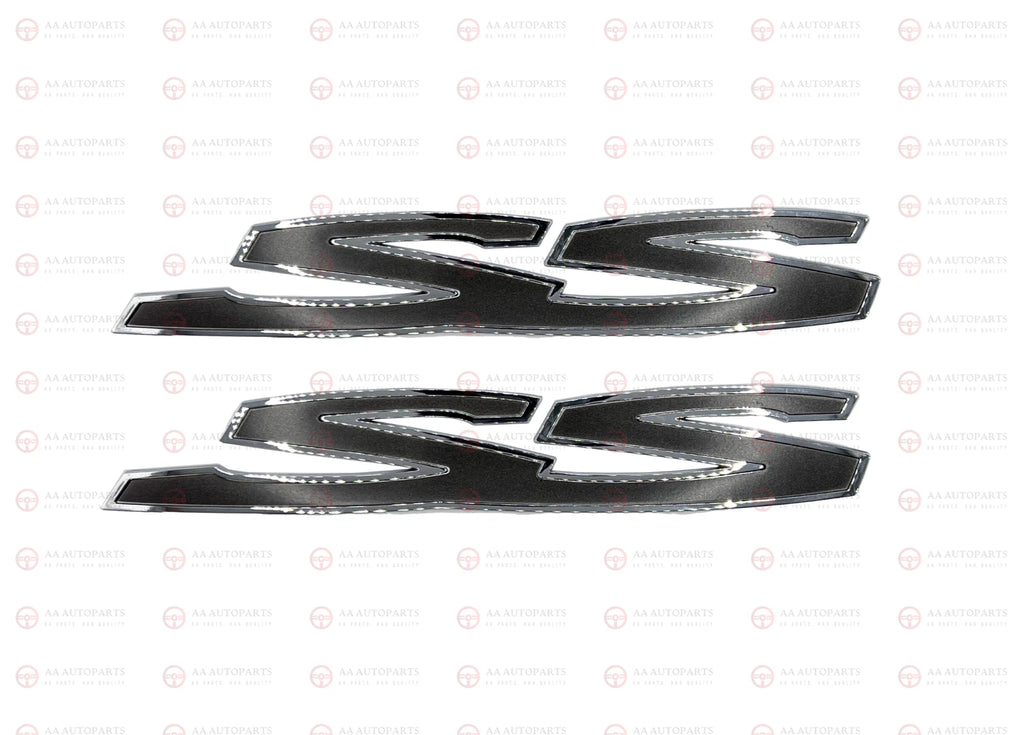 Grey Chrome Side Rear SS SSV Set Badge Emblem Holden Commodore VE VF SS 3PCS