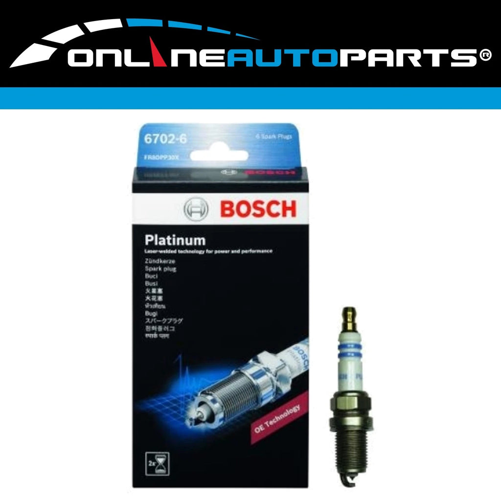 Bosch Platinum Spark Plug Set for VL Commodore Calais 3.0L RB30E RB30ET 6cyl