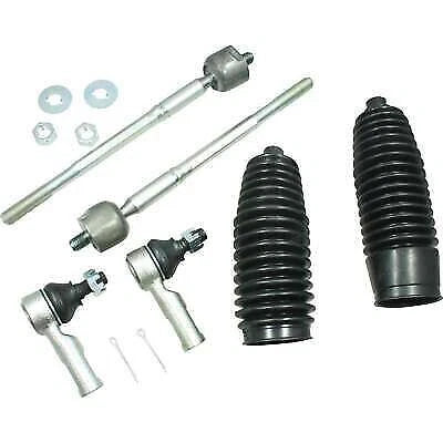 Inner Rack Tie Rod End Pair + Rack Boots for Toyota Hilux 4WD KUN26R GGN25R