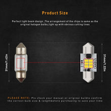Load image into Gallery viewer, 31mm BRIGHT Festoon Super White Car LED Dome Interior Roof Light Bulb 30mm 32mm