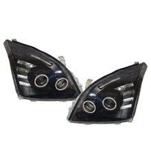 Load image into Gallery viewer, For Toyota Prado 120 Series 02-09 LED Headlights Pair Front Lamp Angel Eye Black
