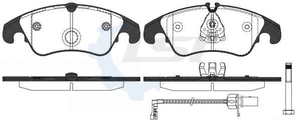 Front Brake Disc Rotors and Brake Pads for Audi A4 A5 Q5 S4 S5 B8 08-18 345mm