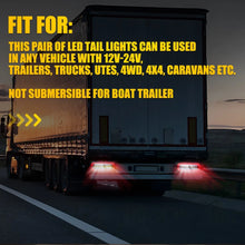 Load image into Gallery viewer, 4PCS 88 LED Tail Lights Stop Indicator Reverse Lamp 12V Trailer Truck Ute Light