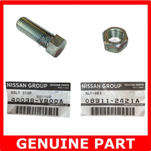 Load image into Gallery viewer, GENUINE Nissan Patrol GU Y61 Steering Lock Stop Stopper Bolt &amp; Nut Kit
