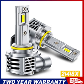 AUXITO 2/4/8x HB3 9005 50W 12V White 6000K Car Headlight Lamp Globes Bulbs LED