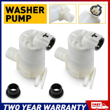 Load image into Gallery viewer, 2x Windscreen Washer Pump Wiper Motor Front for Nissan Patrol GU Y61 1997- 04 A
