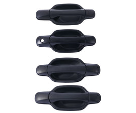 4pc FRONT REAR LEFT & RIGHT Outer Door Handle Black For RA Colorado 08-12 D-Max