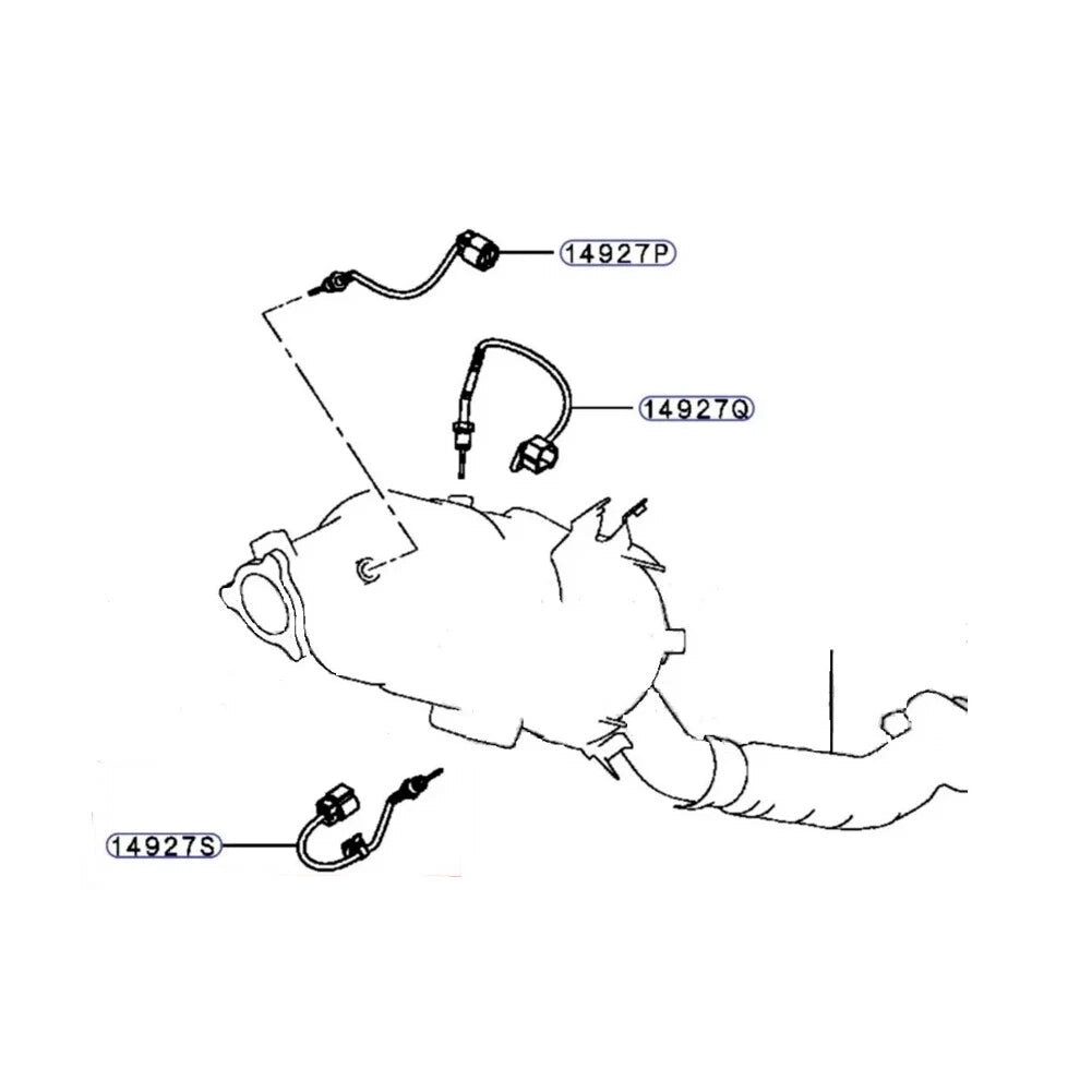 Exhaust Gas EGT DPF Temperature Sensor for Mitsubishi Triton MQ MR 2.4 Diesel 15