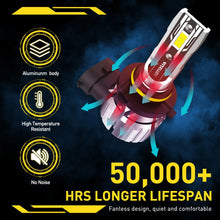 Load image into Gallery viewer, 9005 H9 H11 9006 LED Headlight Bulbs Conversion Kit Hi Beam Hi Power 6-60x A