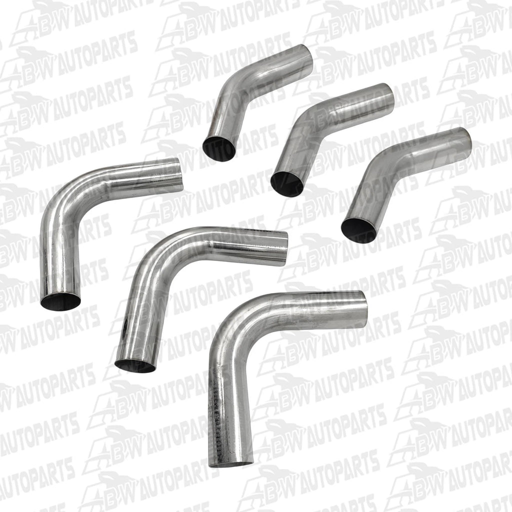 Kit of 6, 2"Inch Mandrel Bends Exhaust Pipe Mild Steel 3 X 45 & 3 X 90 Deg
