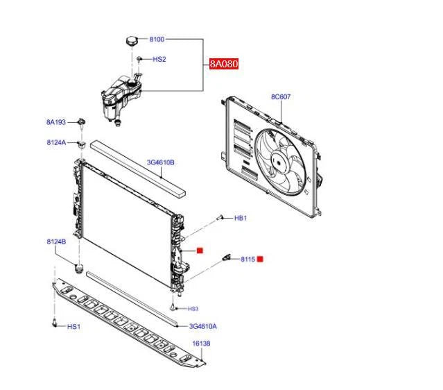 1449986 For Ford GALAXY MONDEO S MAX Radiator Header Tank NEW 6G918K218AD