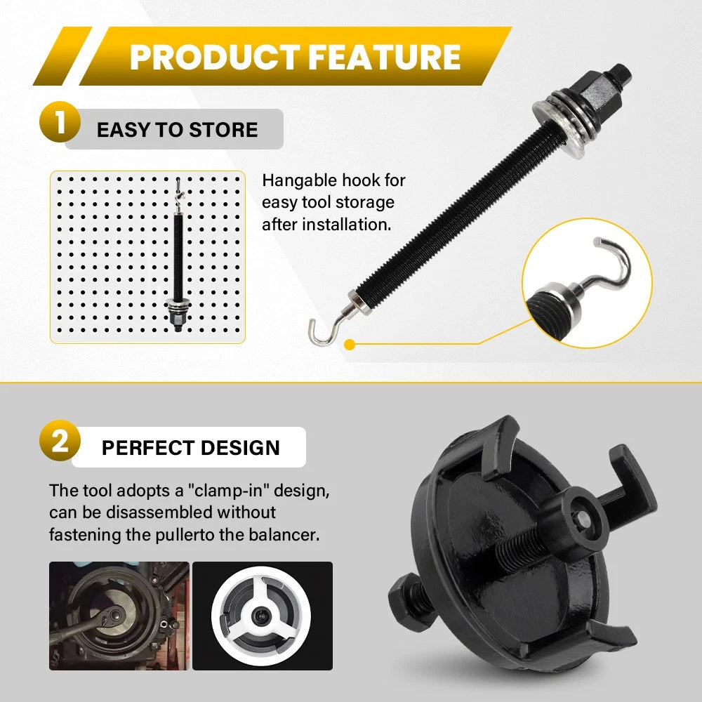 LS Harmonic Balancer Installation Puller Pulley Tool For Holden LS1 LS2 LS3 AU