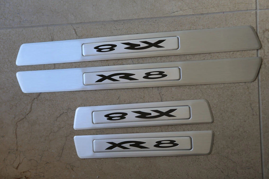 SET OF ALLOYS FRONT REAR SCUFF PLATE FOR XR8 FG SERIES FORD FALCON 4 DOOR SEDAN