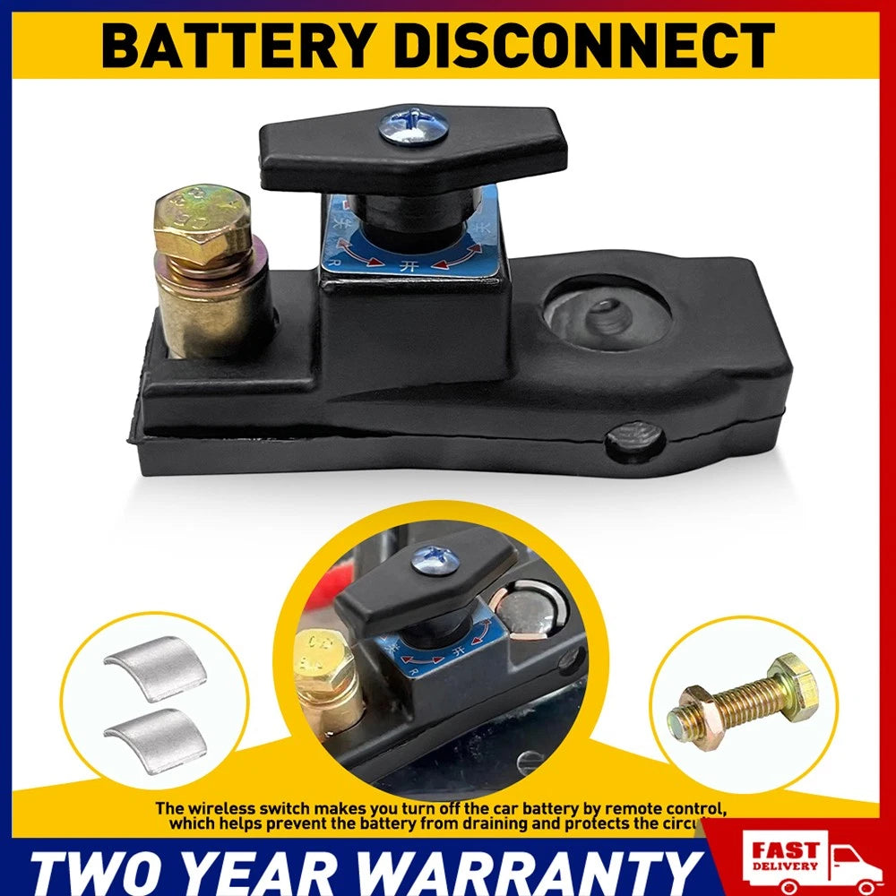 Universal Battery Terminal Car Battery Disconnect Isolator Cut Off Switch 12 24V