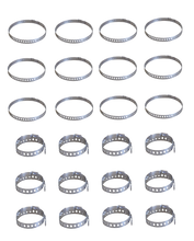 Load image into Gallery viewer, 2 Size 24pc Universal Adjustable CV Joint Tie Rod Boot Stainless Steel Clamp Kit