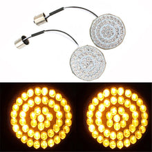Load image into Gallery viewer, 2x 1156 LED Turn Signal Light Front Rear Indicator Amber Lamp For Harley Touring