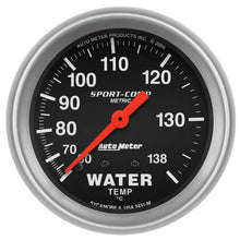 Load image into Gallery viewer, Autometer Sport-Comp 2-5/8in Water Temp Gauge 60-138C Mechanical AU3431-M
