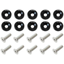Load image into Gallery viewer, Aeroflow Billet Dress Up / Fender Bolt Black (10 Pack) AF64-4365BLK