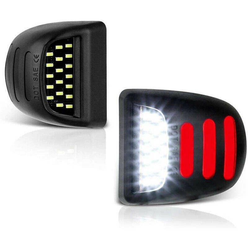 LED License Plate Light Red DRL Tube For Chevy Silverado Tahoe for Sierra 1500