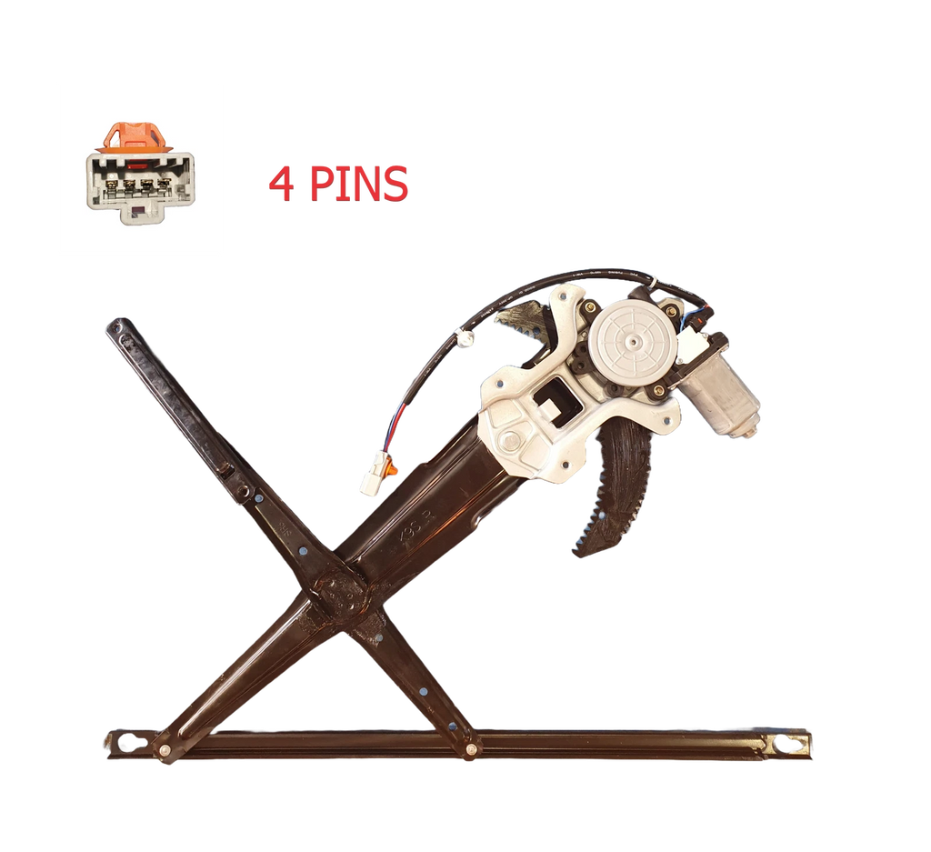 Front Right Window Regulator W/Motor 4 Pins for Honda Civic EG EH 2 Door 91-1995