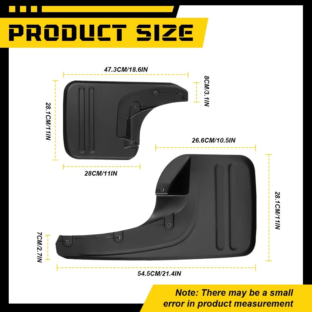 4PCS Splash Guards For Toyota Hilux Vigo 2005-2014 Mud Flaps Mudguards Mud Flaps