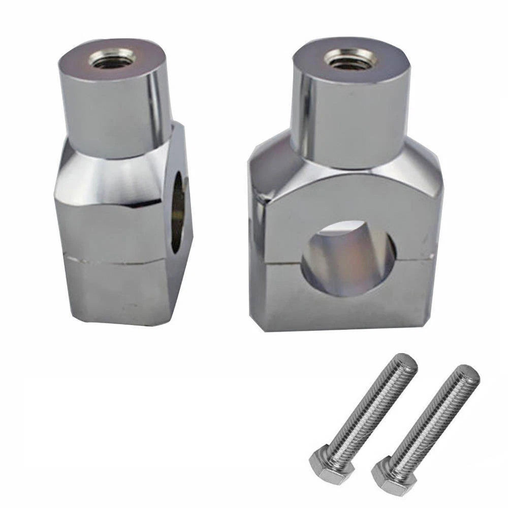 1" Motorcycle Handlebar Handle Bar Adapter Risers Clamp Mounts For Harley Fatboy