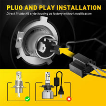 Load image into Gallery viewer, 12V H4 HS1 LED Motorcycle ATV UTV Headlight Hi/Low 6000K Globes Beam 26W Canbus