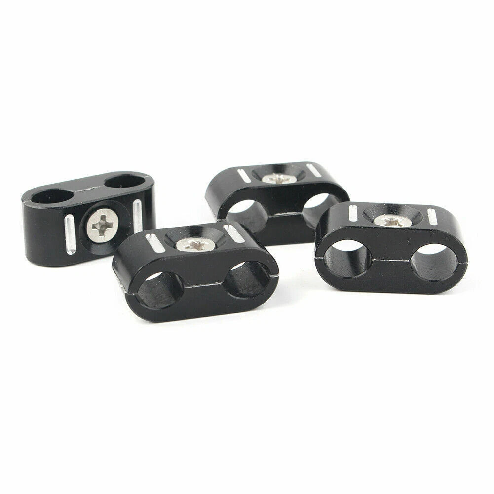 4x Brake Throttle Cable Wire line Clips Holder Clamp Fit for Harley 1984-UP ST