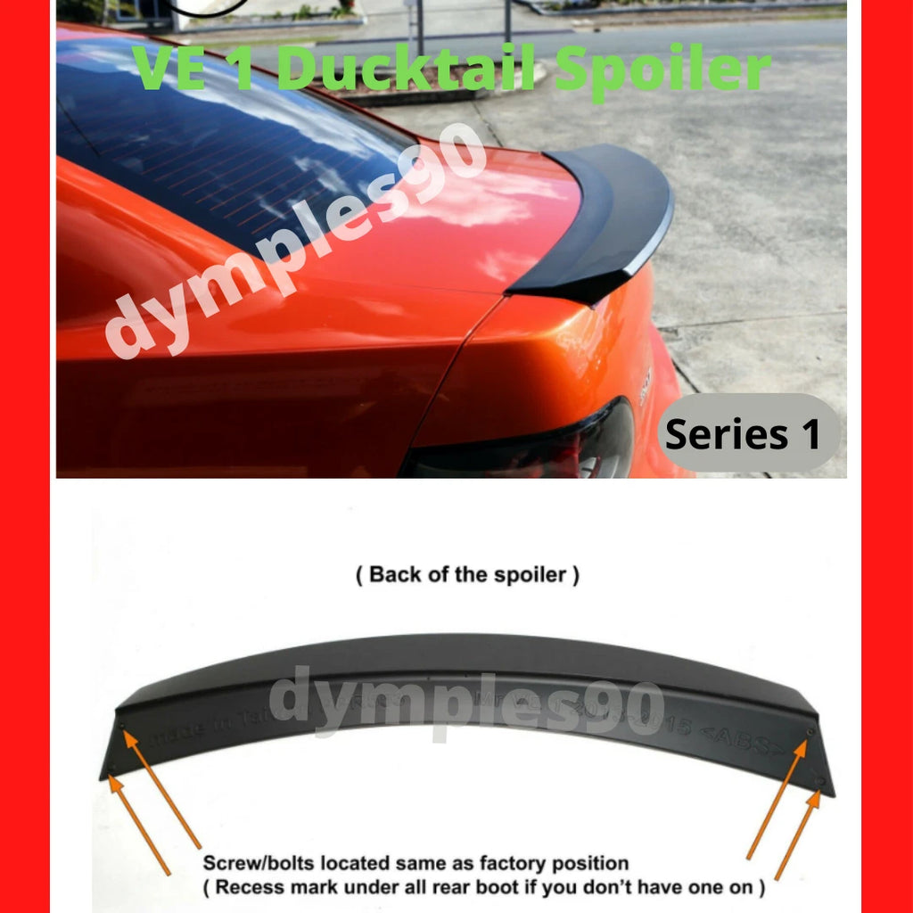 Rear Boot Spoiler Ducktail Wing Holden VE 1 SS/SV6/Evoke/Calais/Berlina Series 1
