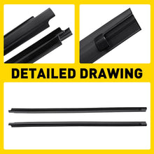 Load image into Gallery viewer, 2pcs Window Seal Weather Strips For Toyota Hilux 2005-2015 2 Doors Single Cab