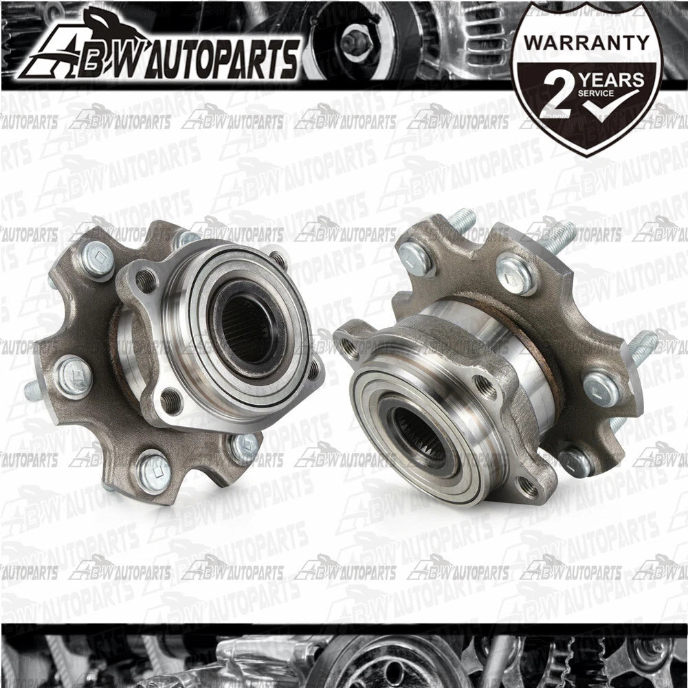 Pair Rear Wheel Bearing Hubs For Mitsubishi Pajero NS NT NW NX 14mm Bolt Hole