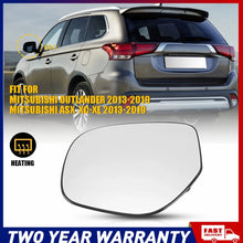 Load image into Gallery viewer, Car Left Side Mirror Glass w/ Backing Plate For Mitsubishi Outlander 2014-20 AU