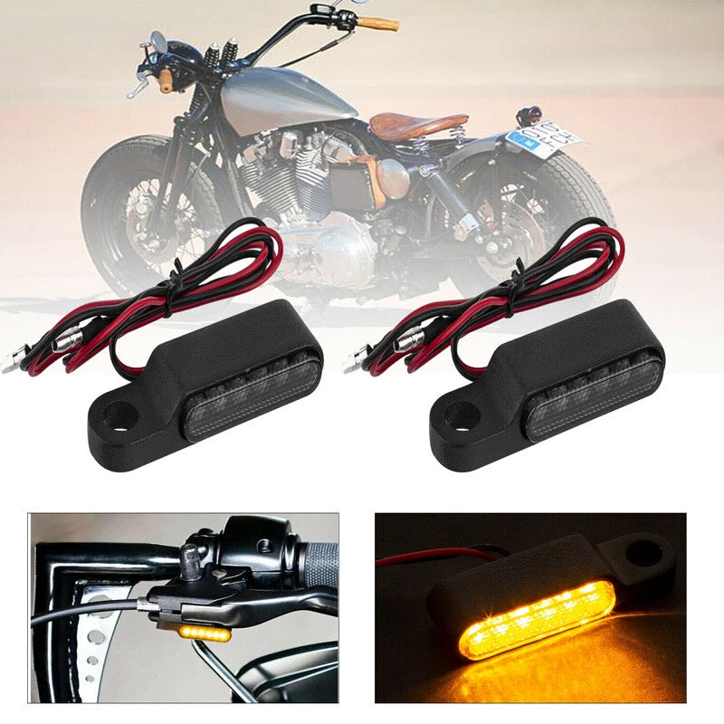 Universal Motorcycle 6 LED Turn Signal Indicators Amber Blinker Light 12V ST