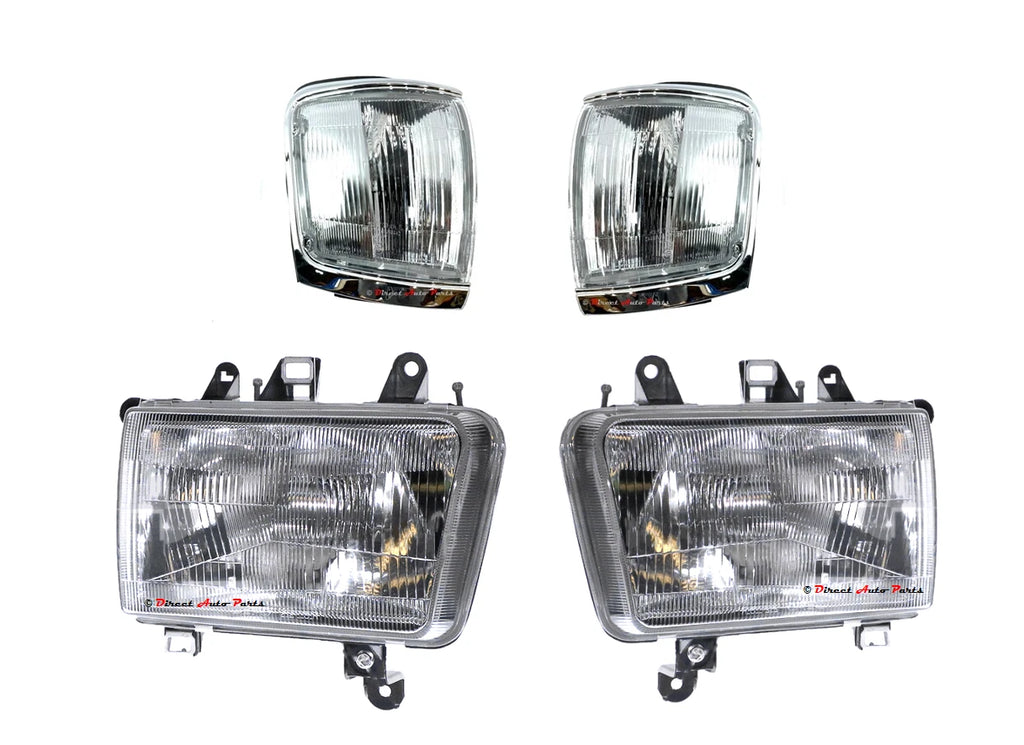 HEAD LIGHT CORNER LAMP (CHROME) for TOYOTA HILUX SURF 130 4 RUNNER 1991-1997 SET