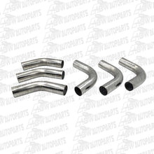 Load image into Gallery viewer, 2.5"Inch Mandrel Bends Exhaust Pipe Mild Steel (Kit of 6) - 3 X 45 &amp; 3 X 90 Deg