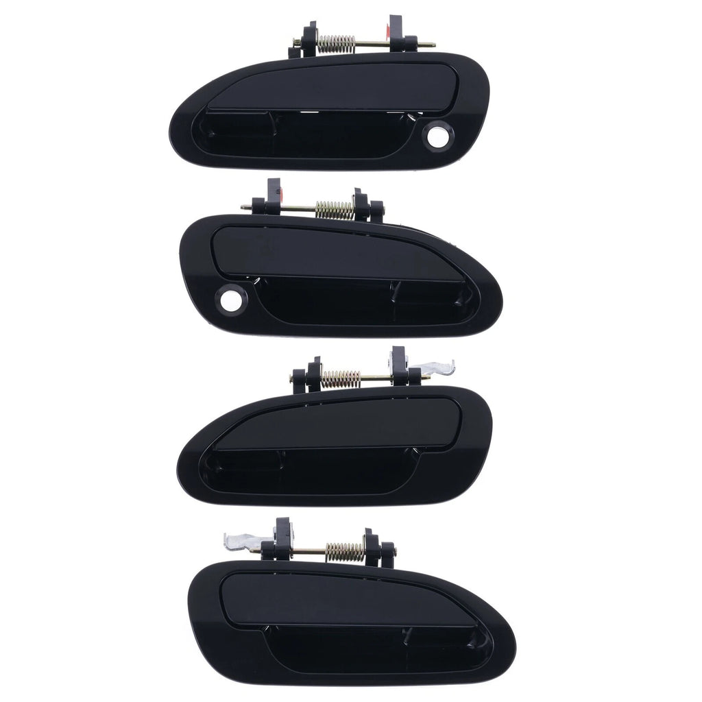Door Handle Outer for Honda Accord CG CK 98-03 Set of 4 Black FRONT REAR LH+RH