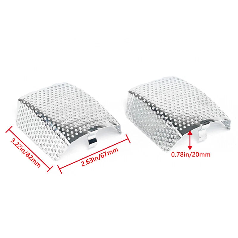 Pair Front Brake Caliper Insert Set Cover For Harley Road King Street Glide FLHX