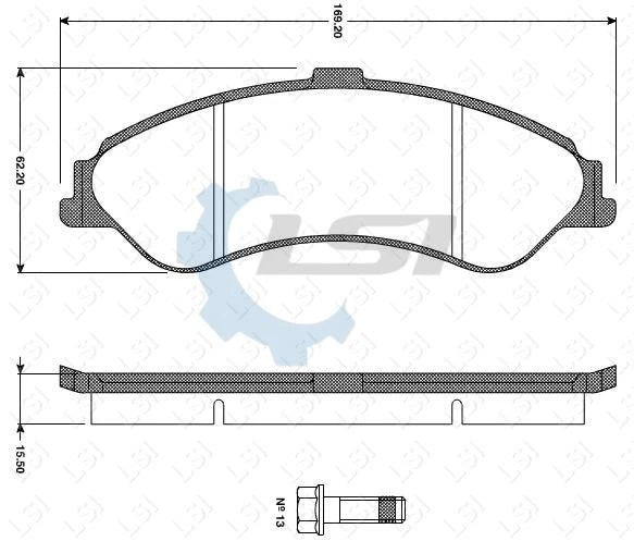 Front Brake Pads & Rotors Kit for Ford Falcon AU2 AU3 04/2000-On