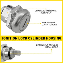 Load image into Gallery viewer, Set of 2 For Lockable Flush Folding T Handle Toolbox TOOL Keyed Alike Cylinders