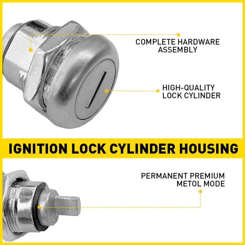 2x Lock Cylinders for Flush Folding T Handle Toolbox Locks, Keyed Alike