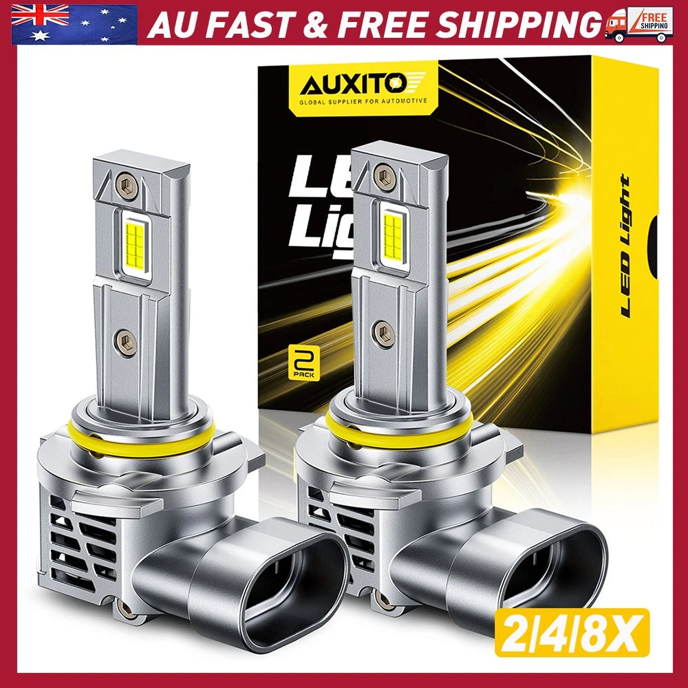 4/8x HB3 9005 LED Bulbs Hi/Lo 80W 28000LM w/Decoder No Error Canbus Error Free.