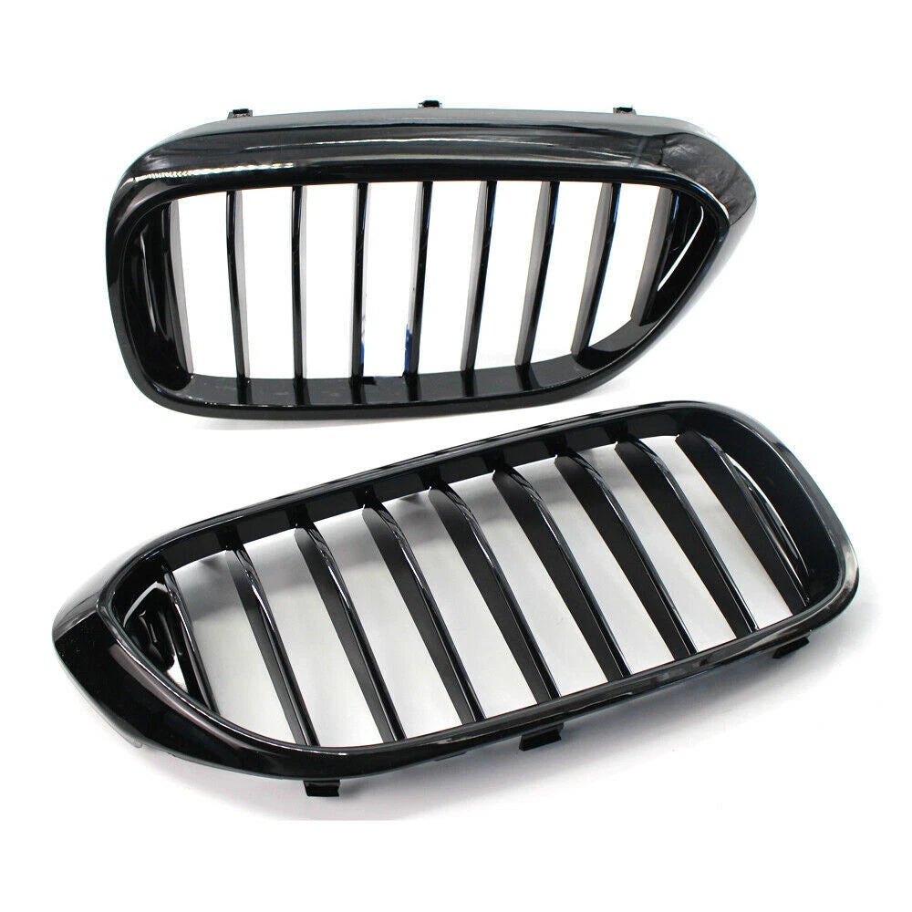 For BMW 5 Series Sedan G30 G38 530i 17-19 Gloss Black Front Kindey Grille Grill