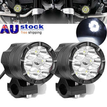 Load image into Gallery viewer, 2x Motorcycle Spot light 6 LED Headlight Bike Waterproof Driving Fog Lamp 30W AU