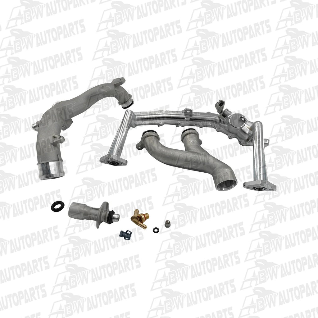 Aluminum Coolant Water Pipe Kit For Jaguar F-Type Land Rover LR4 3.0L V6 5.0L V8