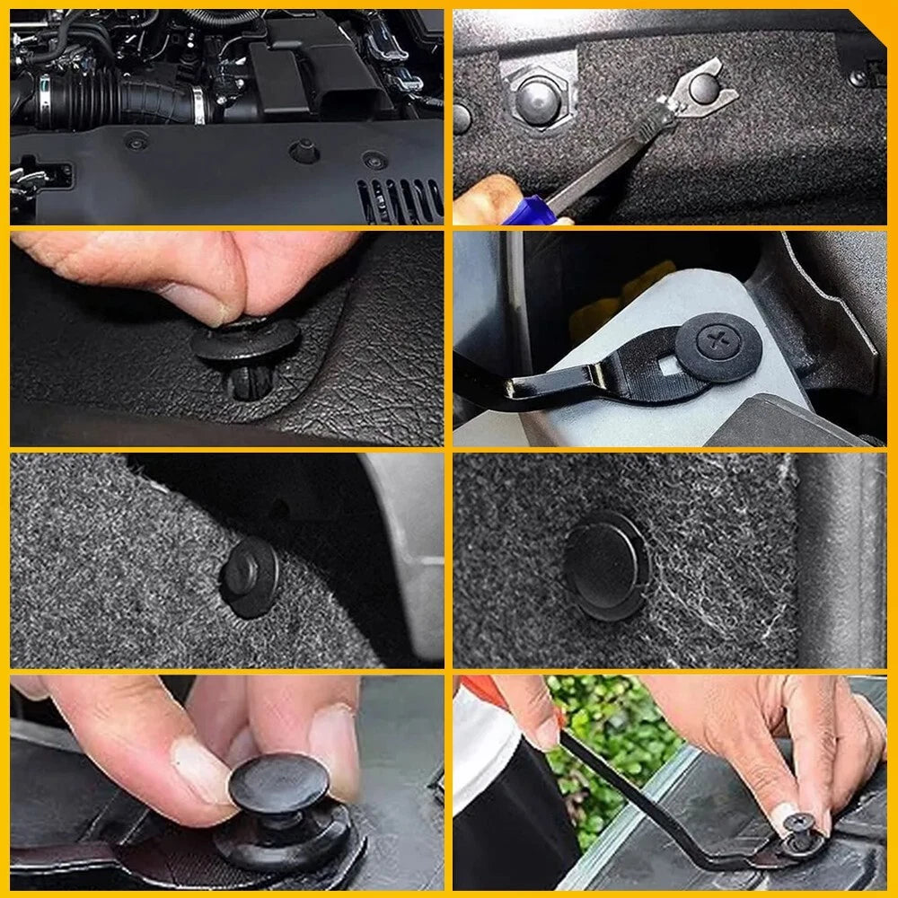 146x Car Body Trim Clips Kit Retainer Bumper Auto Panel Push Plastic Fastener