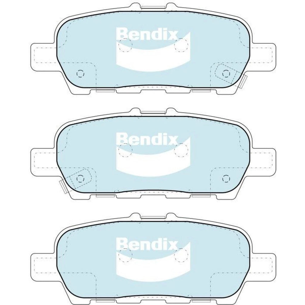 Bendix General CT Brake Pad Set Rear DB2340 GCT