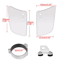 Load image into Gallery viewer, Motorcycle Front Wind Fork Air Deflector For Honda For Kawasaki For Yamaha Clear
