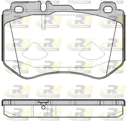 Front Roadhouse European Brake Pads for Mercedes Benz C200 C250 W205