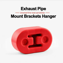 Load image into Gallery viewer, 4PCS 2Holes 11.5mm Car Exhaust Rubber Mount Support Heavy duty Universal Red ST