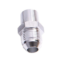 Load image into Gallery viewer, Aeroflow AF816-10S silver -10AN male flare to 1/2 inch NPT aluminium adapter fitting